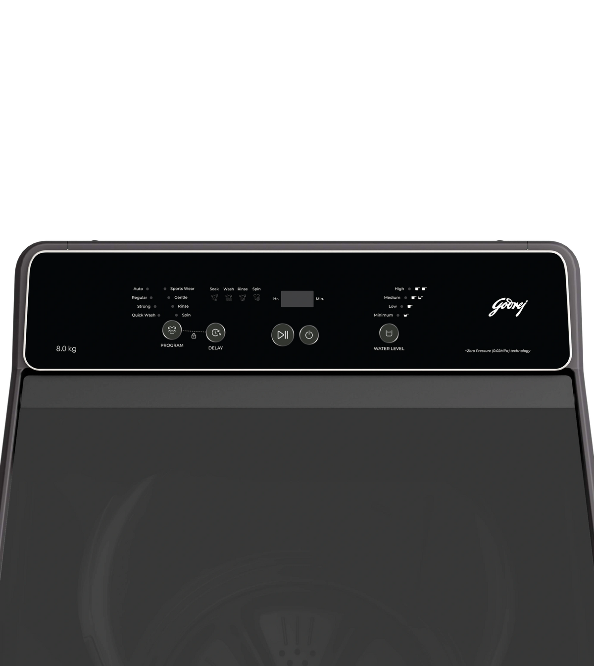 GODREJ:WASHING MACHINE:WTEON VAL 80 5.0 FDAN A MTBK 8.0 KG METALIC BLACK