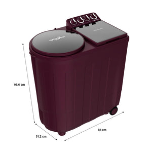WHIRLPOOL:WASHING MACHINE:30351 8.5 KG WINE