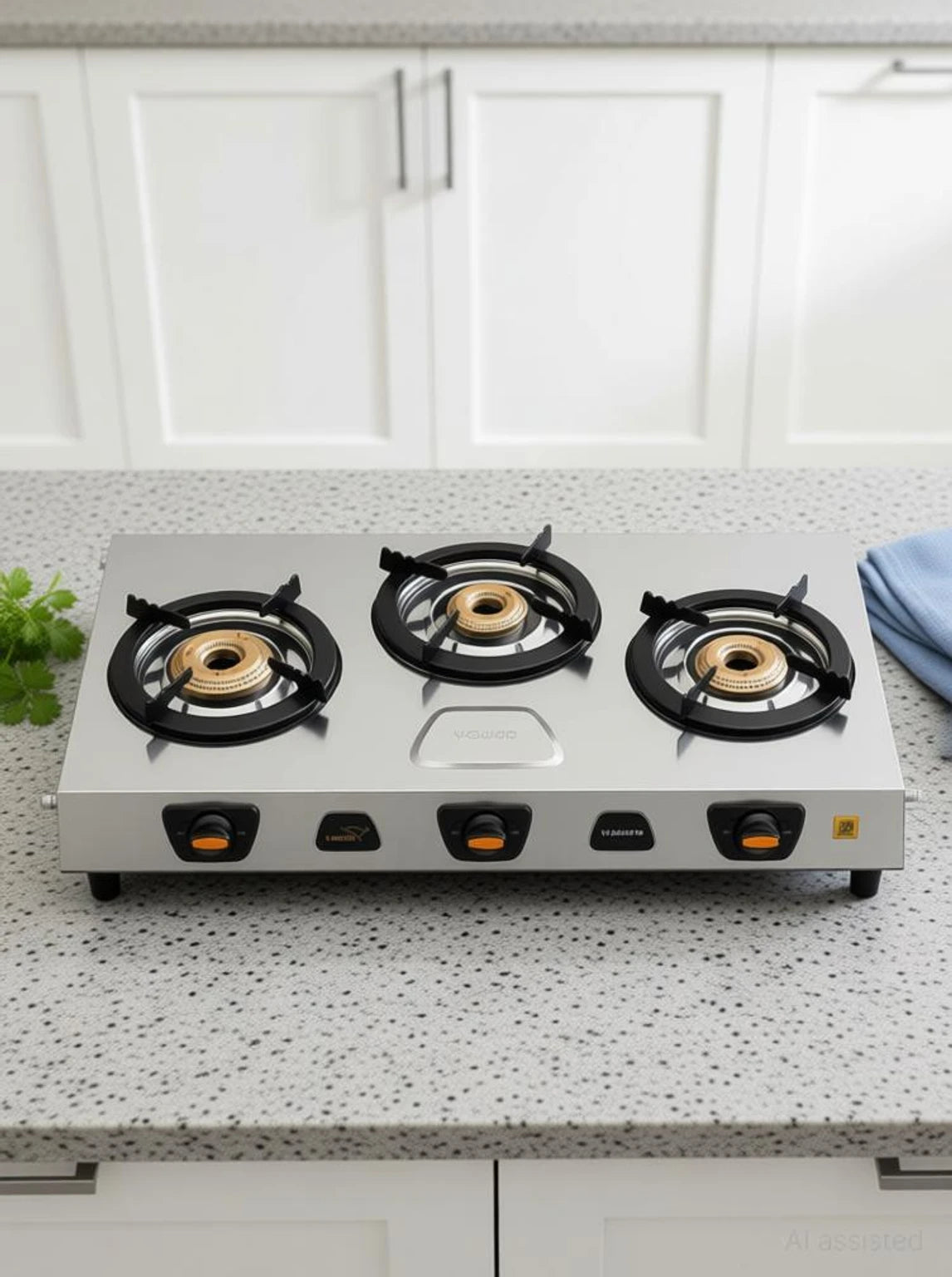 V GUARD:GAS STOVE:SPLENDID 3B SS GAS STOVE