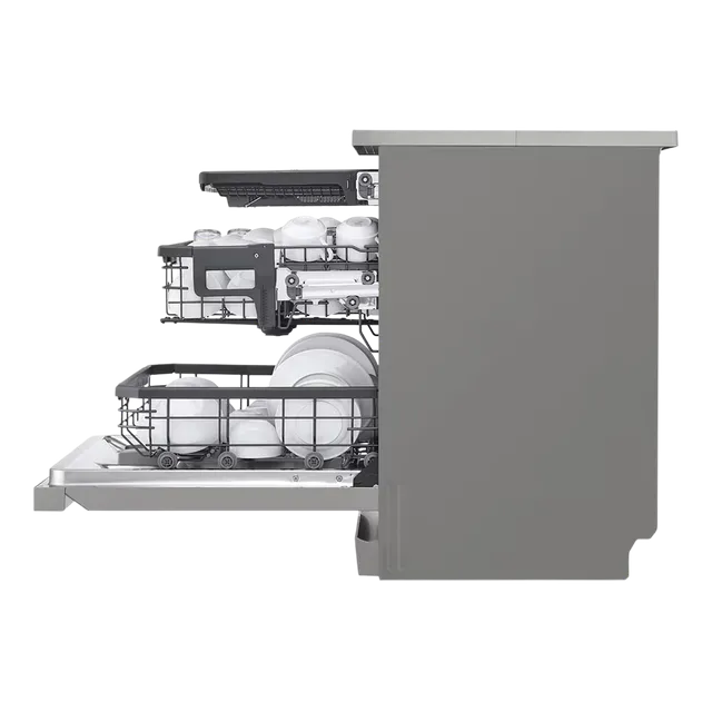LG:DISH WASHER:DFB435FV.APYPEIL 15 PLACE PRIME SILVER
