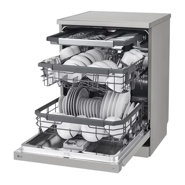 LG:DISH WASHER:DFB435FV.APYPEIL 15 PLACE PRIME SILVER