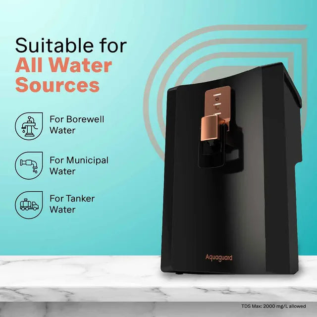 EUREKA FORBES:WATER PURIFIER:AQUAGUARD ENRICH SUPERIO RO+UV CU ALK SS 1X