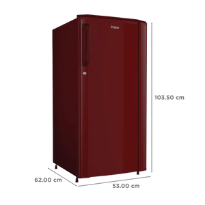 HAIER:REFRIGERATOR:HRD-1851BBRA-P DC 165LTR 1STAR RED MONO