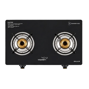 V GUARD:GAS STOVE:Idalia PRO 2B Glass Top Gas Stove