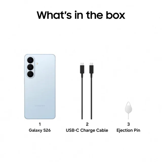 SAMSUNG:SMART PHONES:S26 12/256GB LIGHT BLUE SM-S942BLBCINS (NEW)