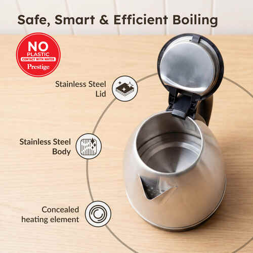PRESTIGE:ELECTRIC KETTLE:PKOSS 1.8L STAINLESS STEAL (41588)