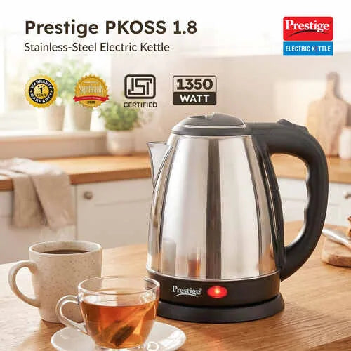 PRESTIGE:ELECTRIC KETTLE:PKOSS 1.8L STAINLESS STEAL (41588)