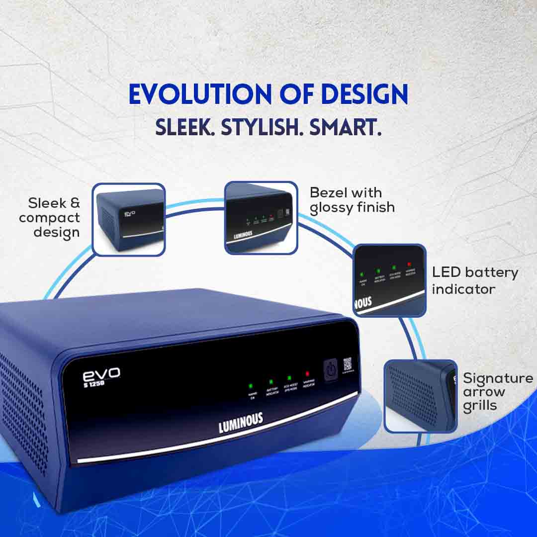 Luminous Evo S 1250 1100VA Inverter - Oxygen The Digital Expert