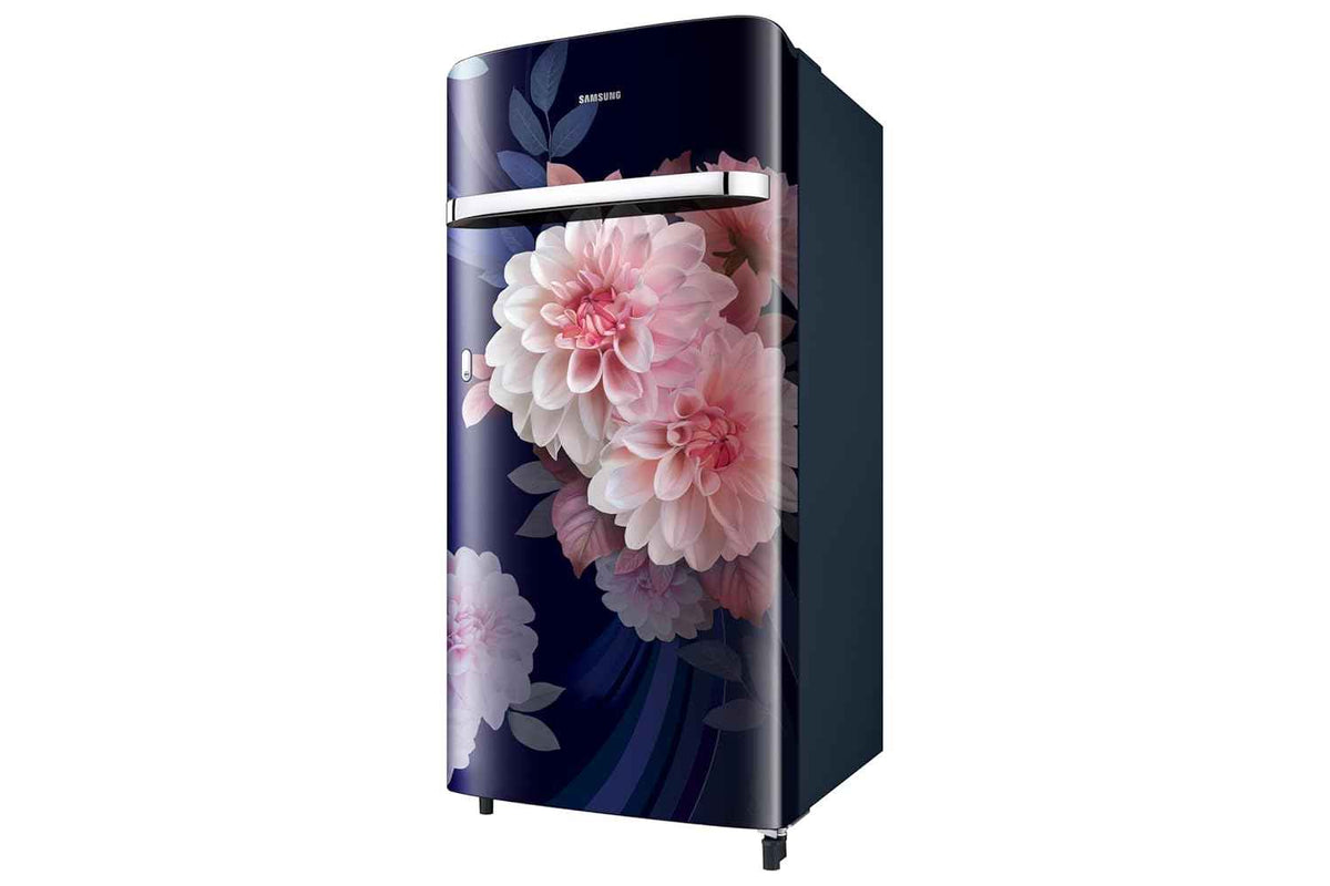 Samsung 189 L Direct Cool Single Door 5 Star Refrigerator (Begonia Blue, RR21H2G25BB/HL)
