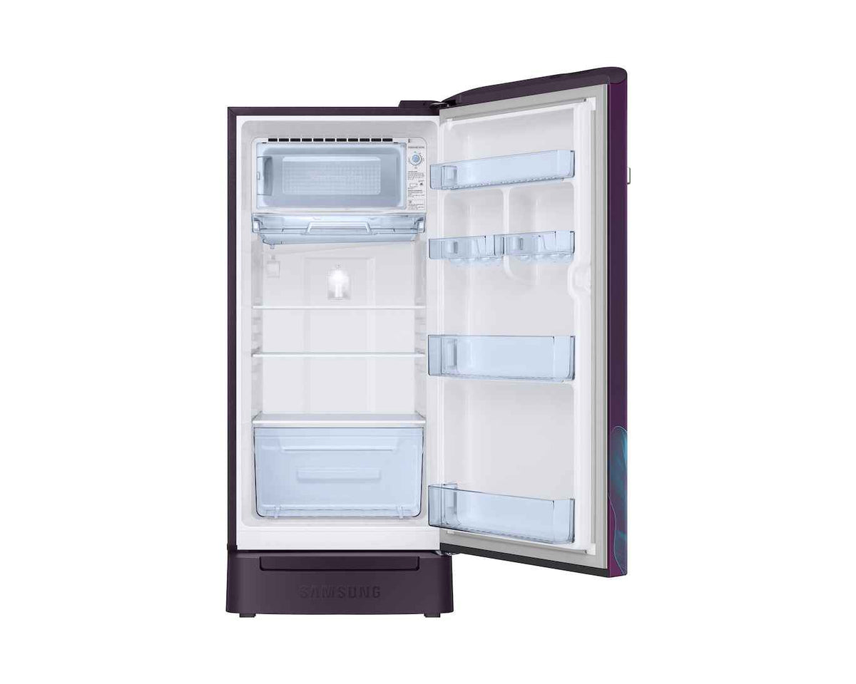 Samsung 189 L, 5 Star, Digital Inverter, Direct-Cool Single Door Refrigerator (RR21H2H259R/HL, Paradise Bloom Red, Base Stand Drawer, Single Touch Defrost, 2026 Model)