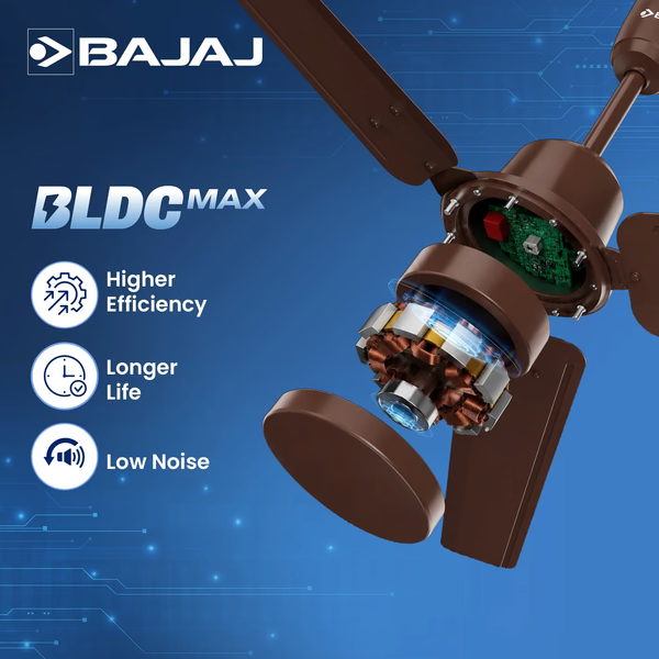 BAJAJ:CEILING FAN:RAFTAAR 1200MM BLDC COFFEE BROWN CF