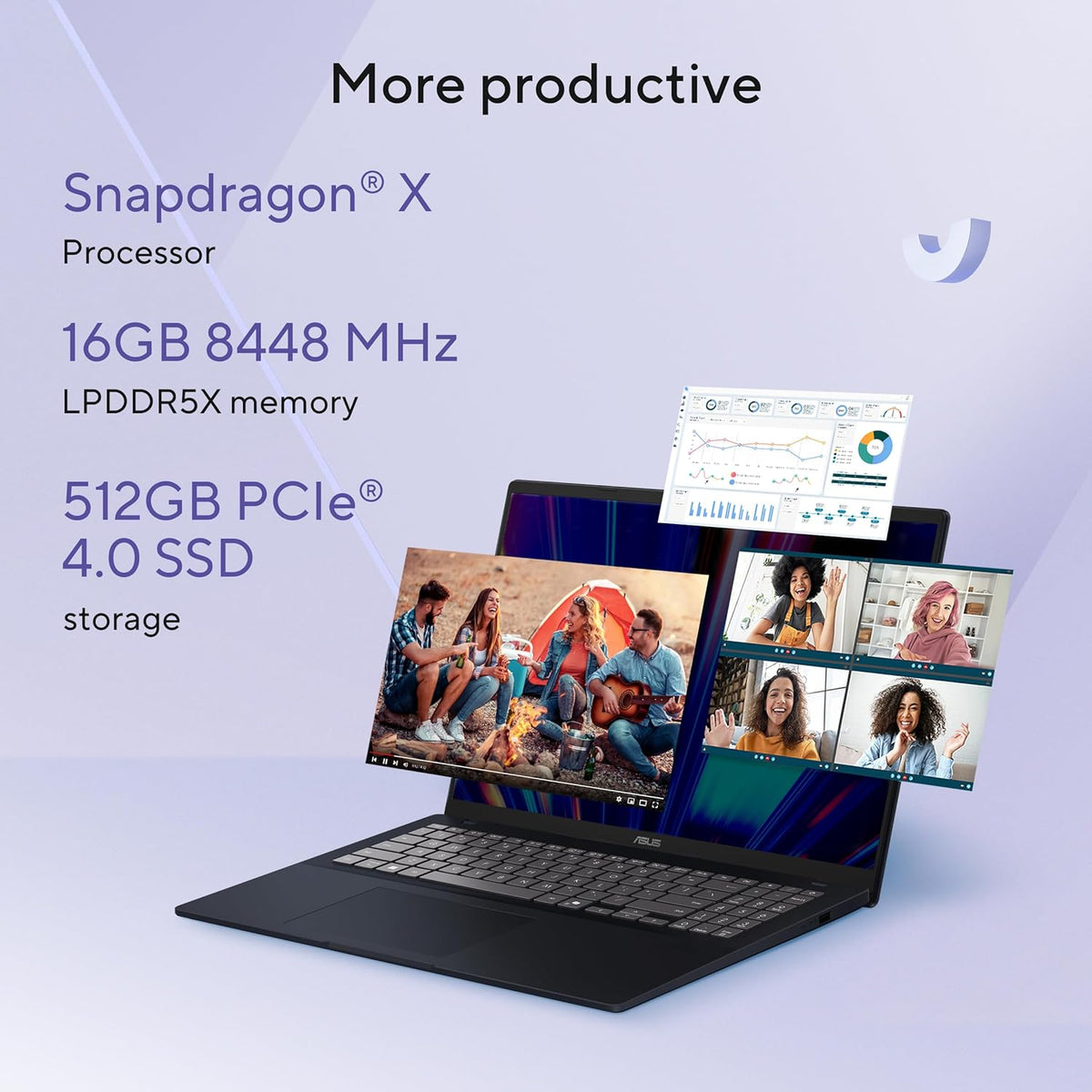 ASUS Vivobook 16 Snapdragon X 16GB/512GB - Oxygen The Digital Expert