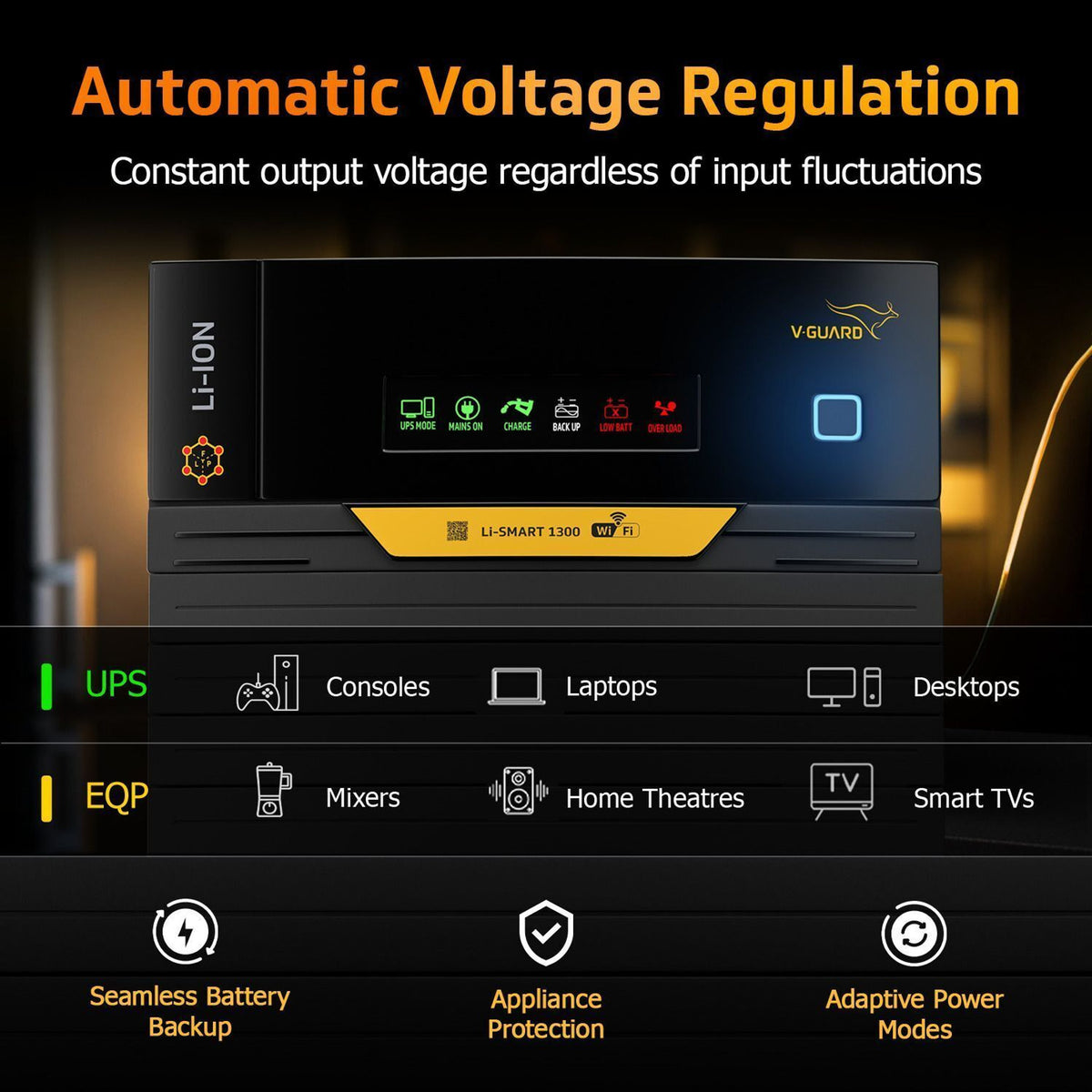 V-Guard Li Smart 1300 Lithium Inverter