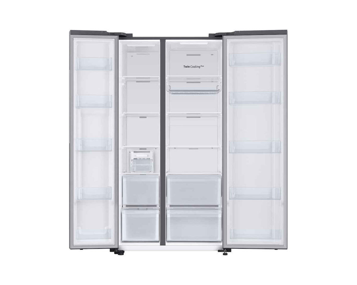 Samsung 653 L Frost Free Side by Side 3 Star Refrigerator (EZ Clean Steel, RS76CG8113SL)
