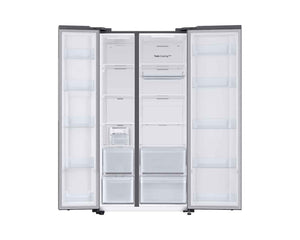 Samsung 653 L Frost Free Side by Side 3 Star Refrigerator (EZ Clean Steel, RS76CG8113SL)
