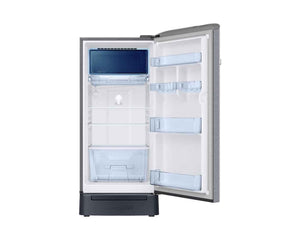 Samsung 189 L Direct Cool Single Door 5 Star Refrigerator with Base Drawer (Elegant Inox Grey, RR21H2H25S8/HL)