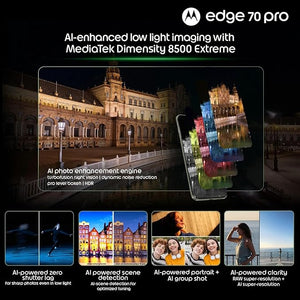Motorola Edge 70 Pro (Satin-Luxe Pantone Tea Green, 8GB RAM, 256GB Storage)