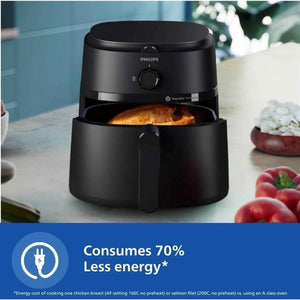 PHILIPS NA120/00 with uses up to 90% less fat, 1500W, with Rapid Air Technology Air Fryer (4.2 L)