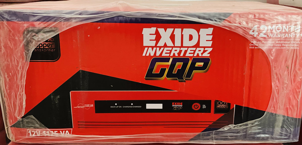 Exide GQP 1125VA Pure Sine Wave Inverter - Oxygen The Digital Expert