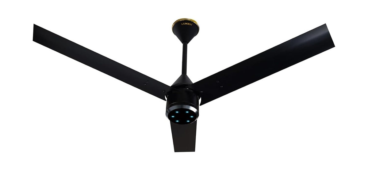 LUKER:CEILING FAN:CF SIZE ZERO CROWN RMT 900MM BLACK-BLACK-BLACK-CHROME