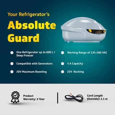 V GUARD:STABILIZER:VG 100 (up to 600 ltr ref + deep freezer )