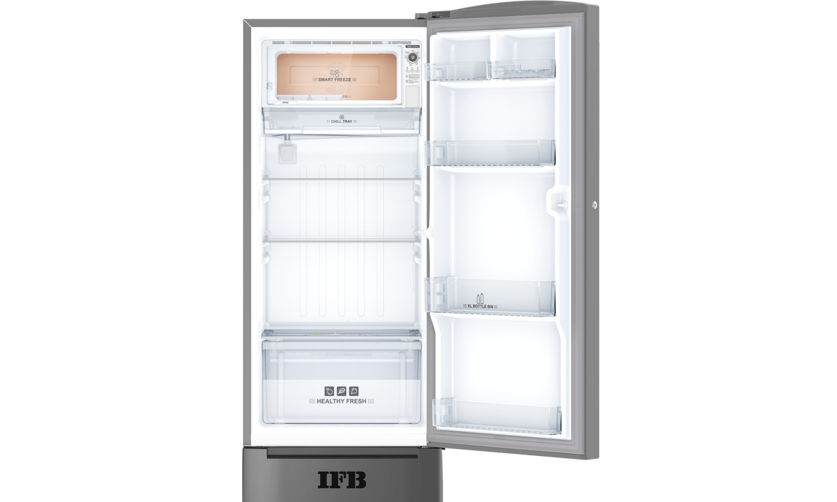 IFB 187 Litres 3 Star Direct Cool Refrigerator with Fast Ice, Anti Bacterial Gasket (IFBDC-213CIBSD, Grey Hairline)