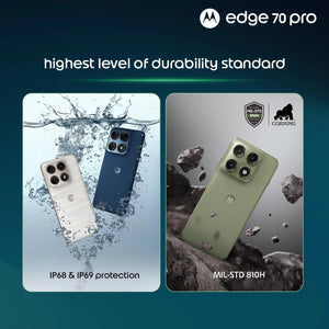 Motorola Edge 70 Pro (Satin-Luxe Pantone Tea Green, 8GB RAM, 256GB Storage)