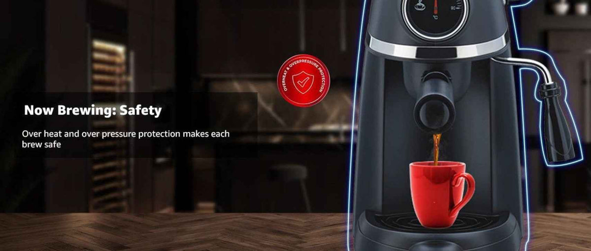 Morphy Richards Europa Xpresso 4 Cups Coffee Maker (Matte Black)