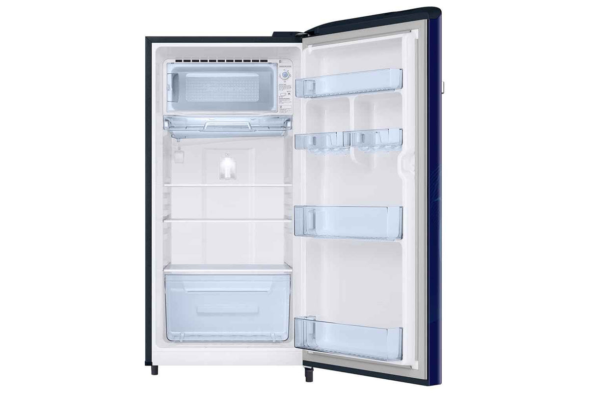 Samsung 189 L Direct Cool Single Door 5 Star Refrigerator (Begonia Blue, RR21H2G25BB/HL)