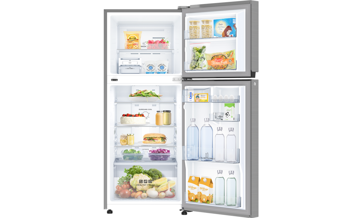 IFB Eco-Cool IFBFF-291AIBS 241L Frost Free Double Door Refrigerator with Inverter Compressor, Toughened Glass Shelves, Brush Steel