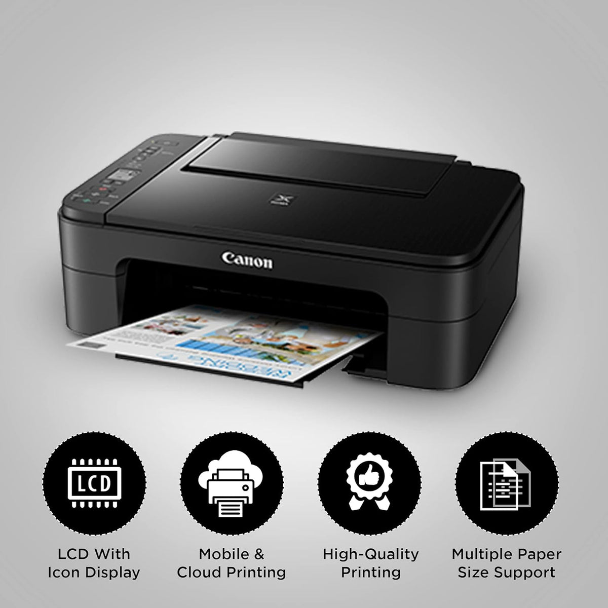 Canon PIXMA E3370 WiFi Color Inkjet Printer - Oxygen The Digital Expert