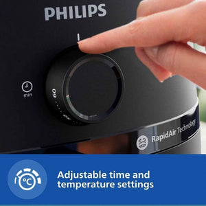PHILIPS NA120/00 with uses up to 90% less fat, 1500W, with Rapid Air Technology Air Fryer (4.2 L)