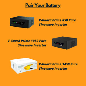 V-Guard VJ145 135Ah Tubular Inverter Battery - Oxygen The Digital Expert
