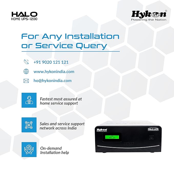 Hykon Halo 1200VA Lithium Inverter - Oxygen The Digital Expert