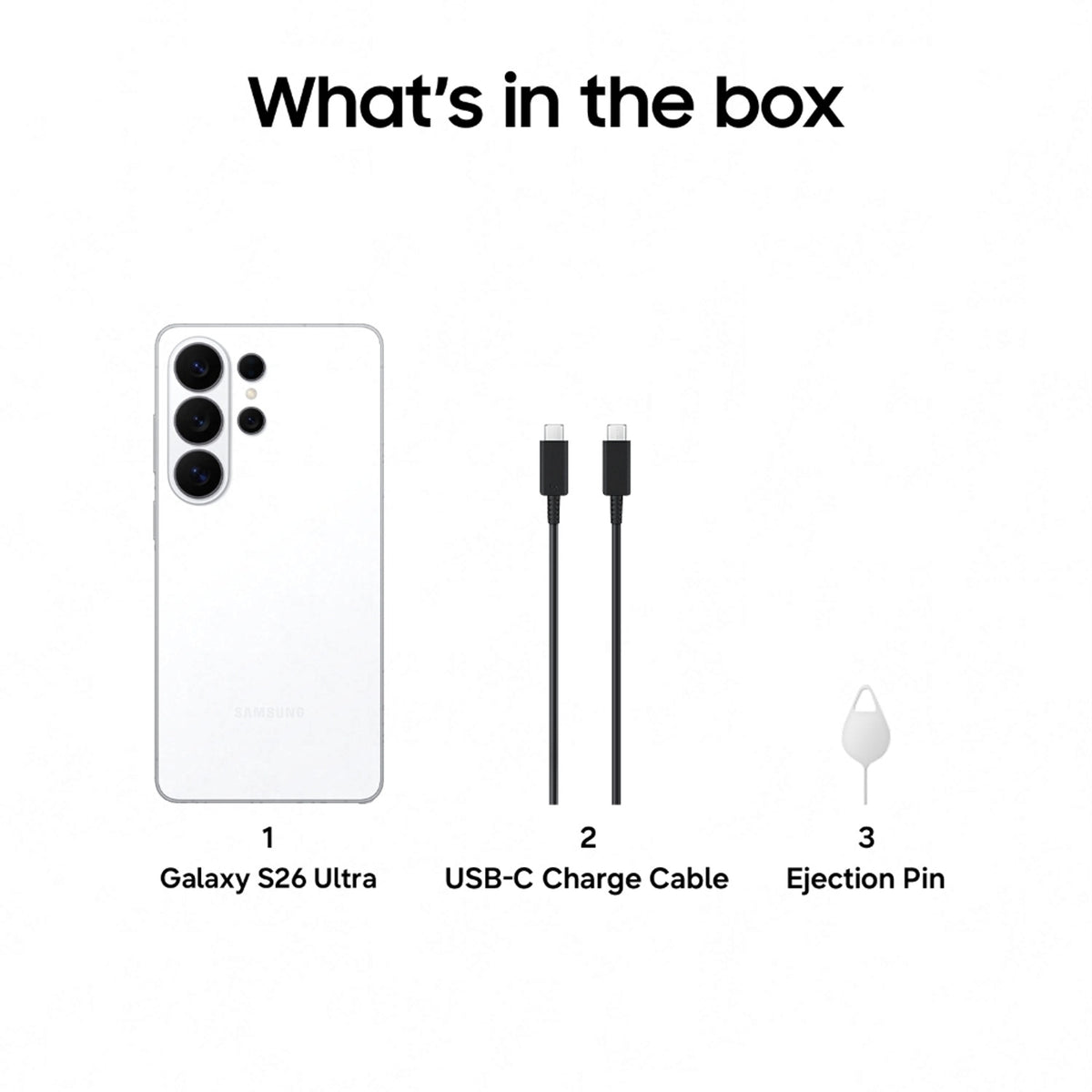 Samsung Galaxy S26 Ultra 5G (White, 256 GB) (12 GB RAM) - Oxygen The Digital Expert
