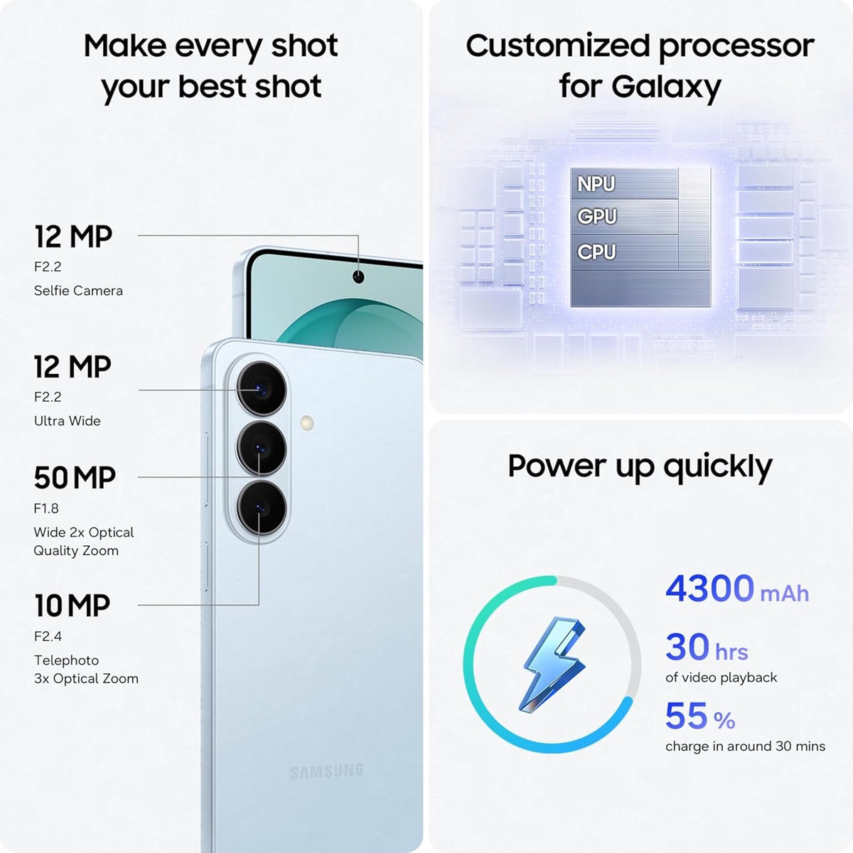 Samsung Galaxy S26 5G (White, 256 GB) (12 GB RAM) - Oxygen The Digital Expert