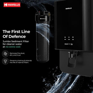 HAVELLS:WATER PURIFIER:AQUAS PRO ALKALINE 3X WITH JUMBO PF