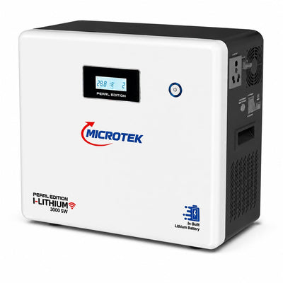 MICROTEK:INVERTER UPS:I LITHIUM 3000 SW 2.2KVA/2200VA/1700W+100AH 25.6V LITHIUM COMBO