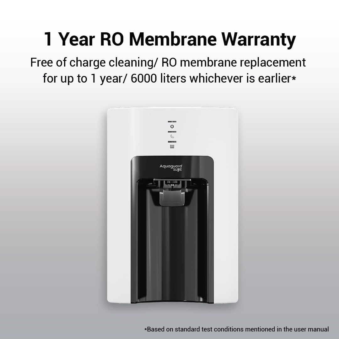 EUREKA FORBES:WATER PURIFIER:AQUAGUARD SURE CHAMP RO+UV 1X