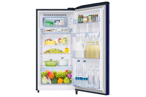 Samsung 189 L Direct Cool Single Door 5 Star Refrigerator (Begonia Blue, RR21H2G25BB/HL)