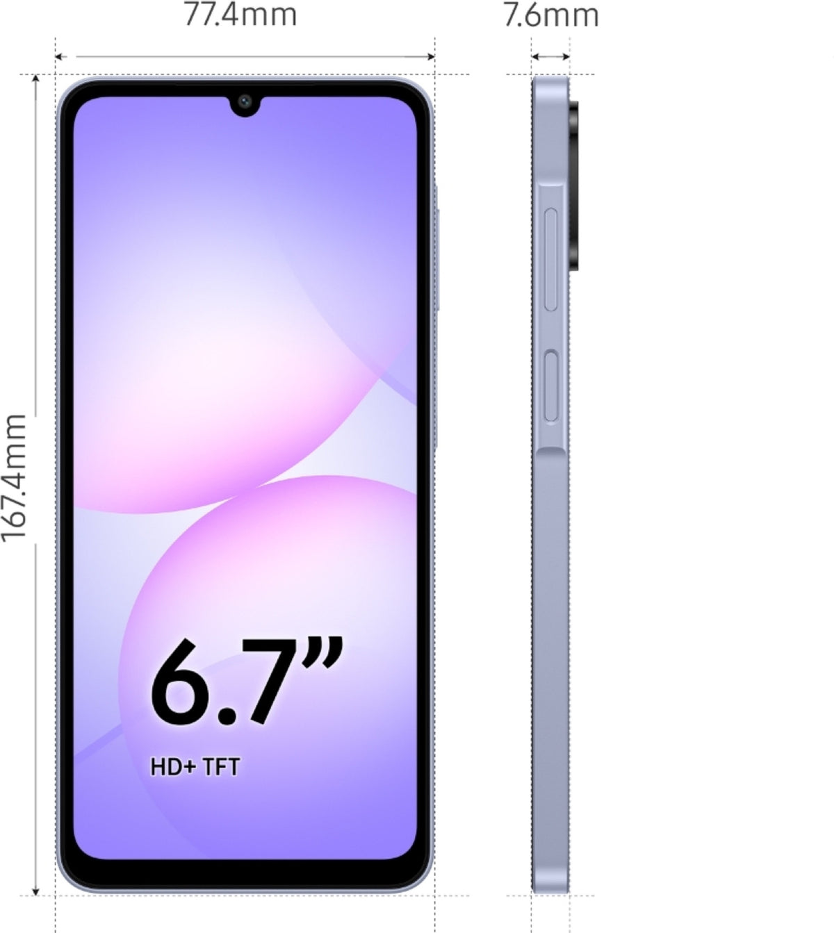 Samsung Galaxy A07 LTE (Light Violet, 64 GB) (4 GB RAM) - Oxygen The Digital Expert