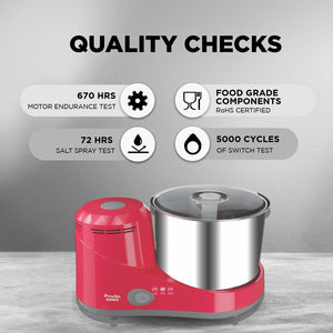 Preethi Galaxy 150W 2L Stainless Steel Table Top Wet Grinder