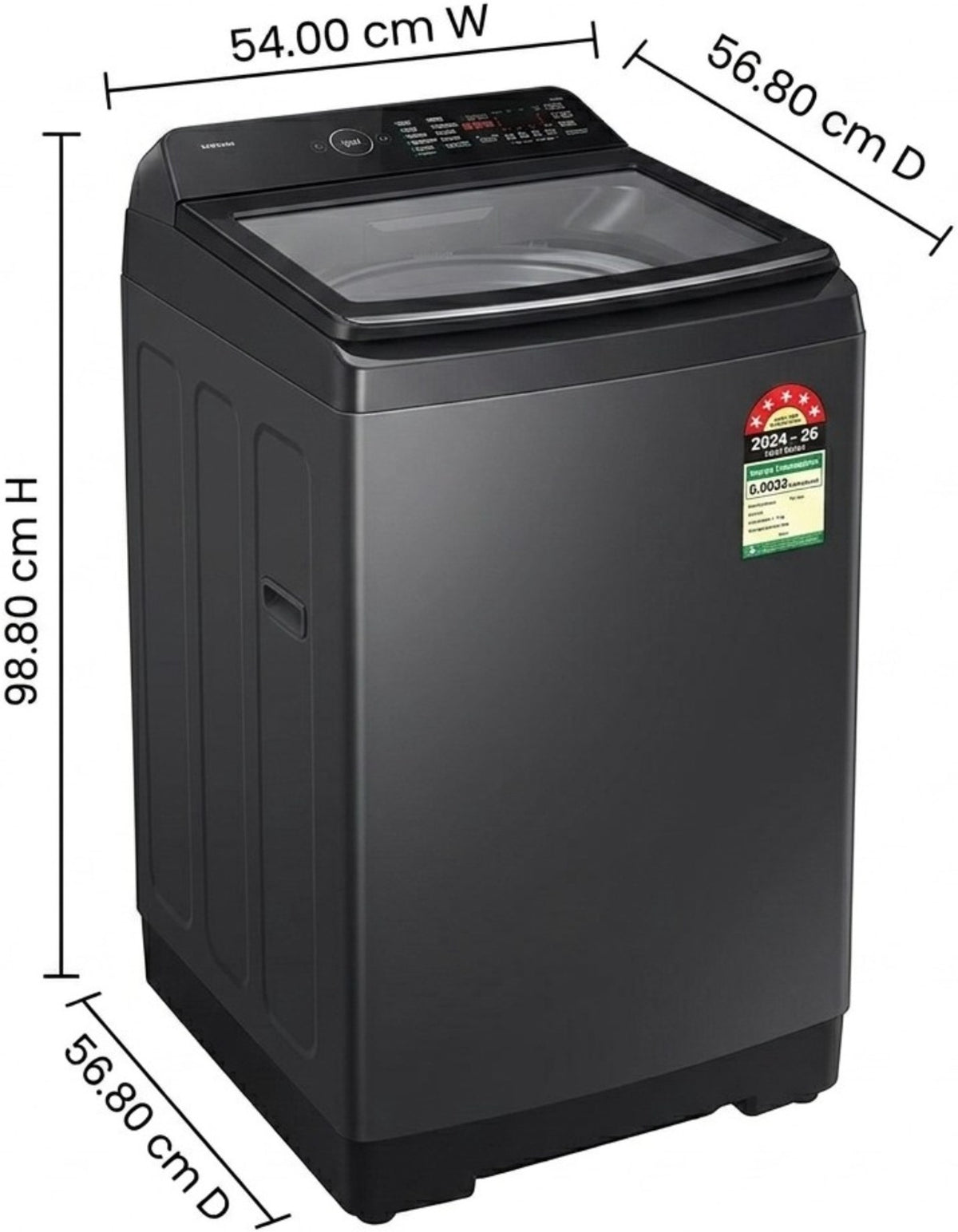 Samsung WA80F08E2BTL 8KG Top Load Washing Machine Black Caviar - Oxygen The Digital Expert
