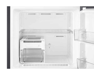 Samsung 236 L Frost Free Double Door Top Mount 3 Star Refrigerator (Black, RT40H28W3KHL)