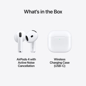 Apple AirPods 4 ANC MXP93HN/A AIRPODS 4 WITH ACTIVE NOISE CANCELLATION TWS Earbuds - Oxygen The Digital Expert