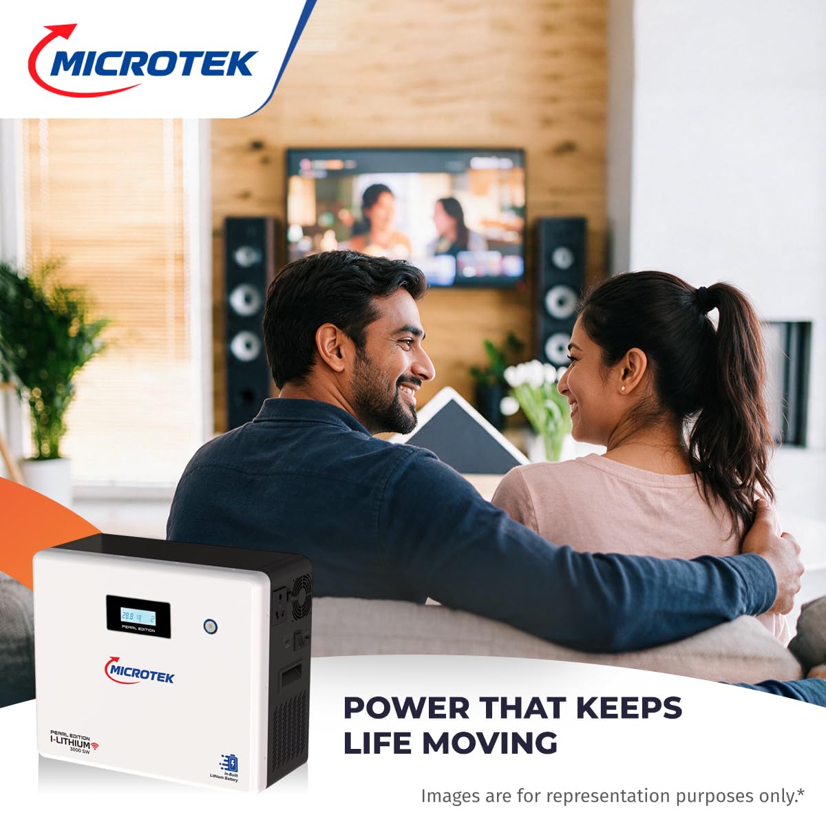 MICROTEK:INVERTER UPS:I LITHIUM 3000 SW 2.2KVA/2200VA/1700W+100AH 25.6V LITHIUM COMBO
