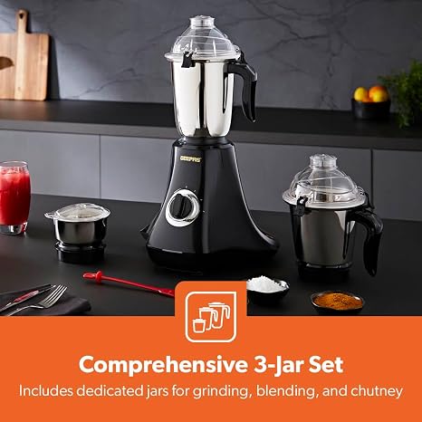 GEEPAS:MIXER GRINDER:3 JAR 750W - GSB44134ID