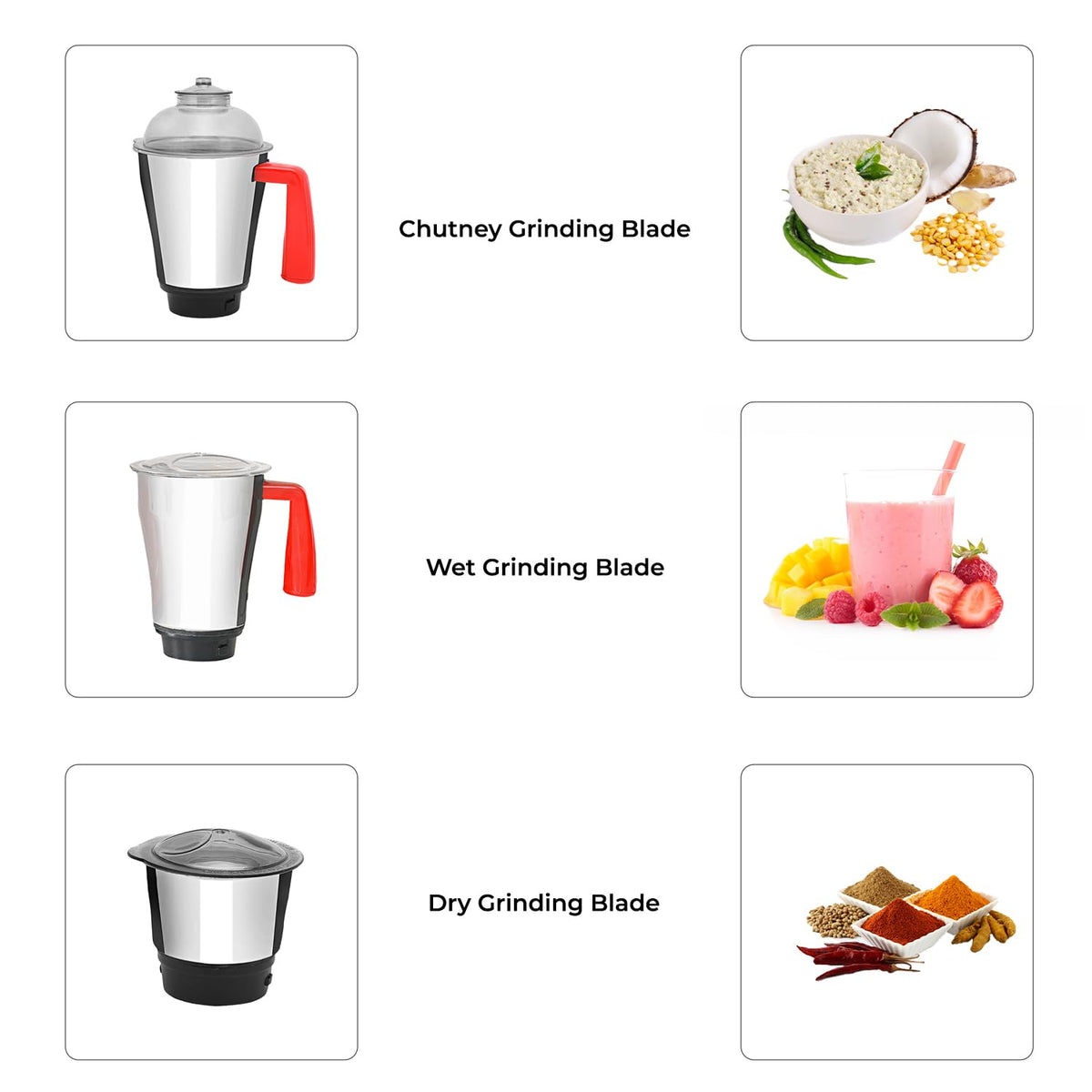 GEEPAS:MIXER GRINDER:750 W 3JAR MIXER GRINDER- GSB44130ID