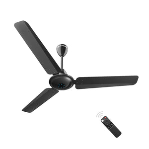 ATOMBERG:CEILING FAN:IKANO GLOSS BLACK 1200MM