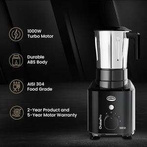 ELGI ULTRA:MIXER GRINDER:CHOICE PRO (BLACK) 1000W